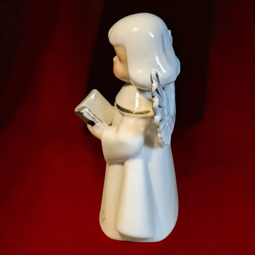 Christmas Angel Vintage 1950s CHASE Singing Choir Figurine Porcelain JAPAN 4.5
